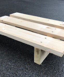 Einwegpaletten 2-Wege Paletten 600 x 400 mm mit 2 Kufen – Bild 3