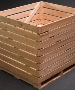 Kartoffelkisten 1400x1200x1200 mm Außenmaß gehobelt Kanten gerundet Seitenbretter verleimt
