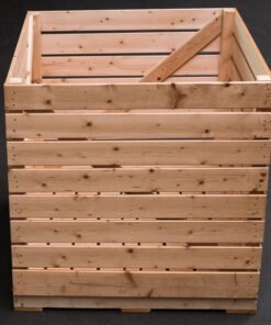 Kartoffelkisten 1400x1200x1200 mm Außenmaß gehobelt Kanten gerundet Seitenbretter verleimt – Bild 3